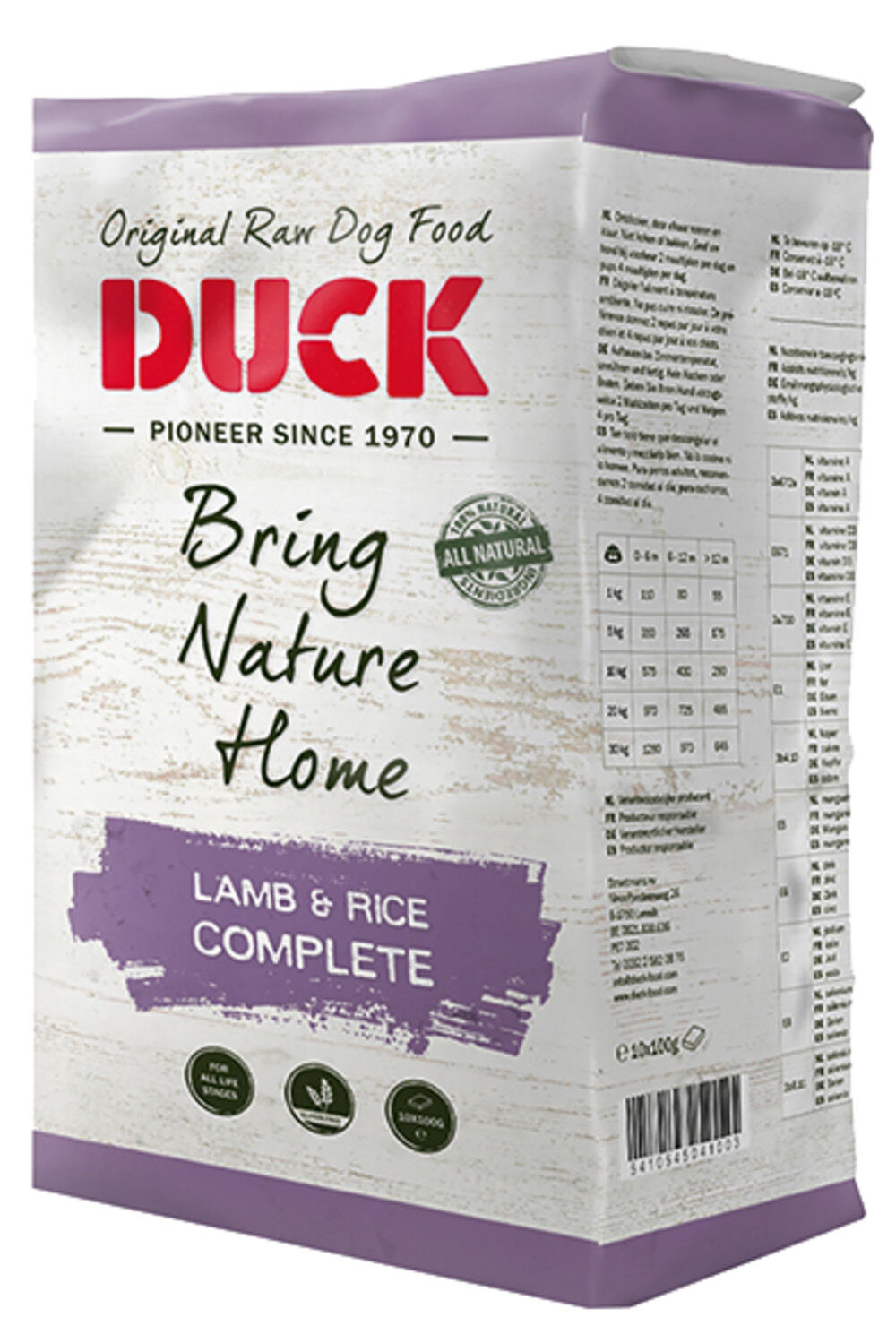 Duck Hondenvoer Compleet Lam & Rijst - 1 Kilogram - Lam & rijst