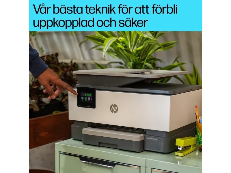 HP Officejet Pro 9122e All-in-One - Multifunktionsprinter - farve - blækprinter - Legal (216 x 356 mm) (original) - A4/Legal (medie) - op til 21 spm (kopiering) - op til 22 spm (udskriver) - 250 ark - 33.6 Kbps - Wi-Fi(ac), LAN, USB 2.0, USB 2.0 vært