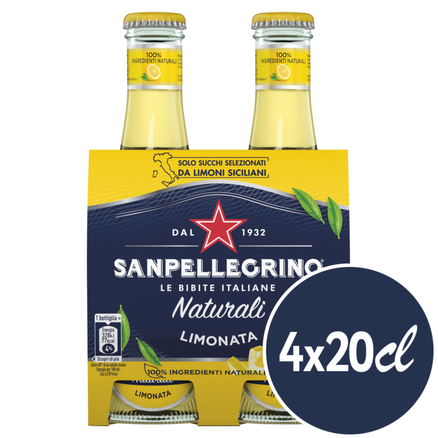 San Pellegrino Limonata 4x20cl -80cl