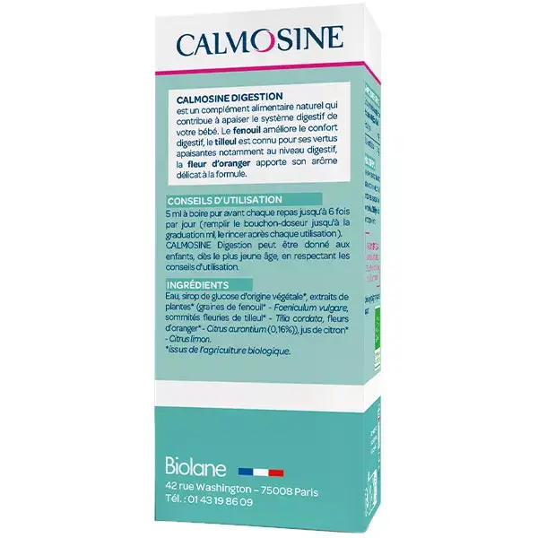 Calmosine Bebida Orgânica para Alívio da Digestão do Bebê 100ml