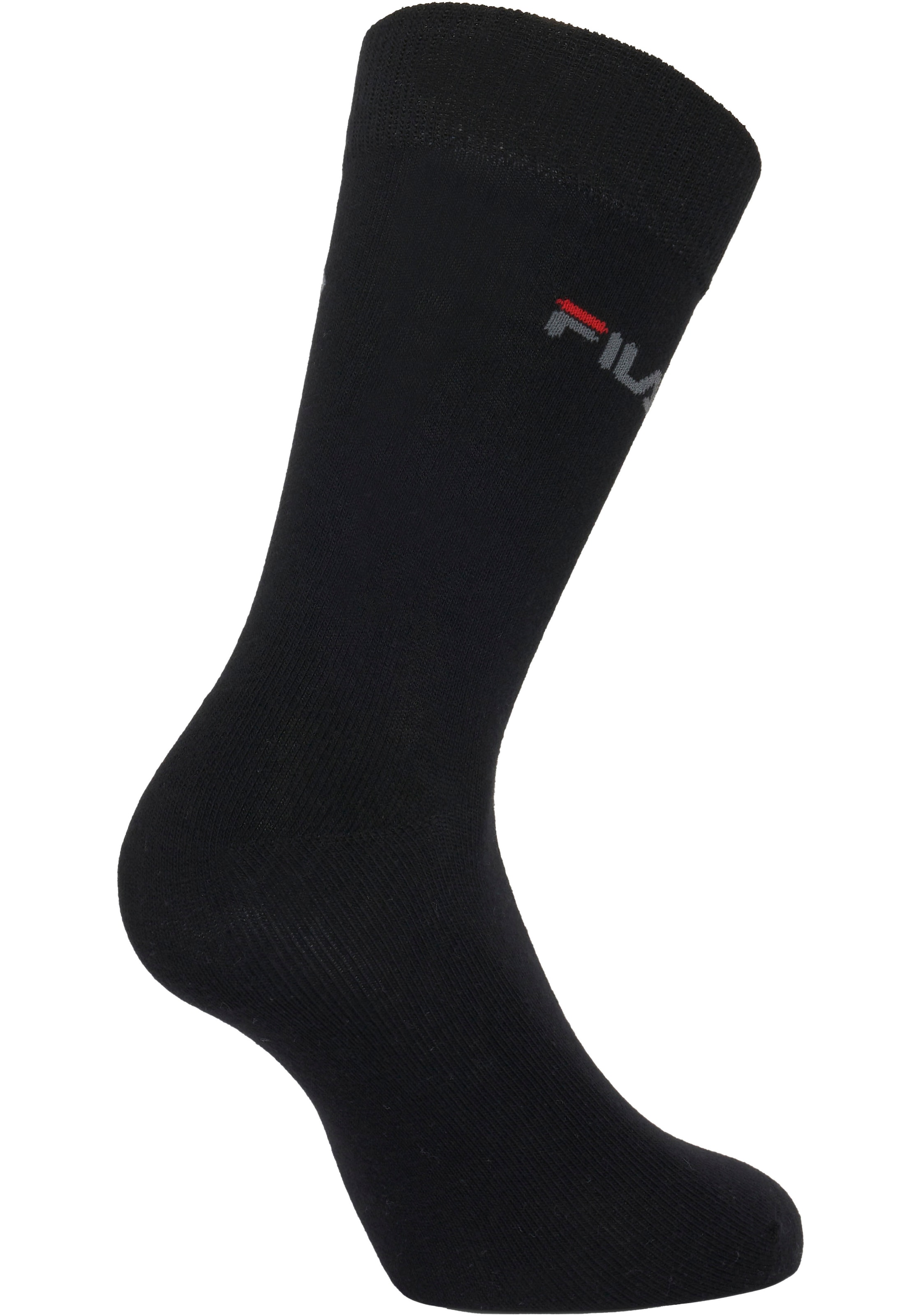 Fila Businesssocken »UNISEX LIFESTYLE PLAIN SOCKS« 6 Stk. tlg. mit eingestrickem Logo