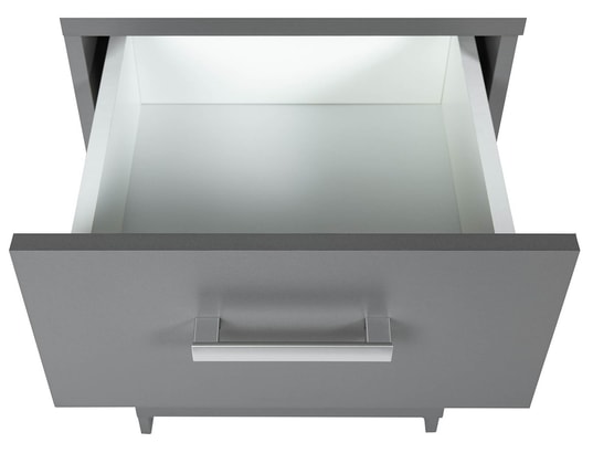 PEGANE - Chiffonier Chiffonnier meuble de rangement - l. 42 x p. 40 x h. 91 cm
