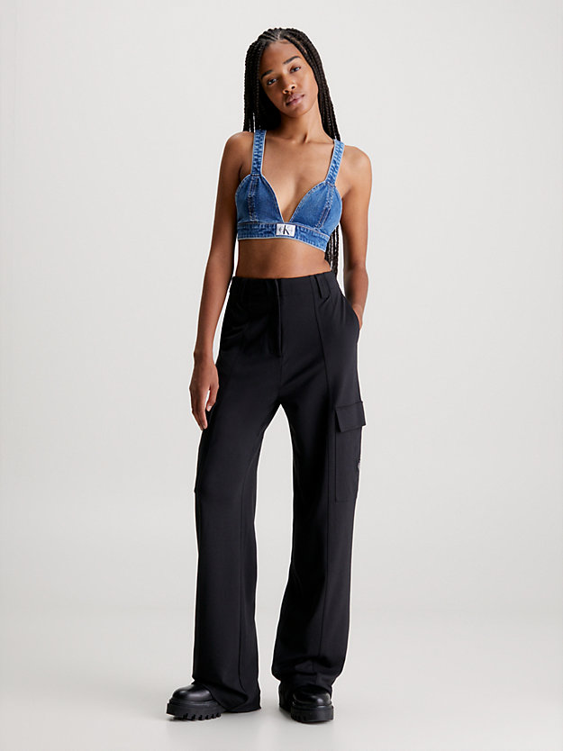 Top de sutiã jeans