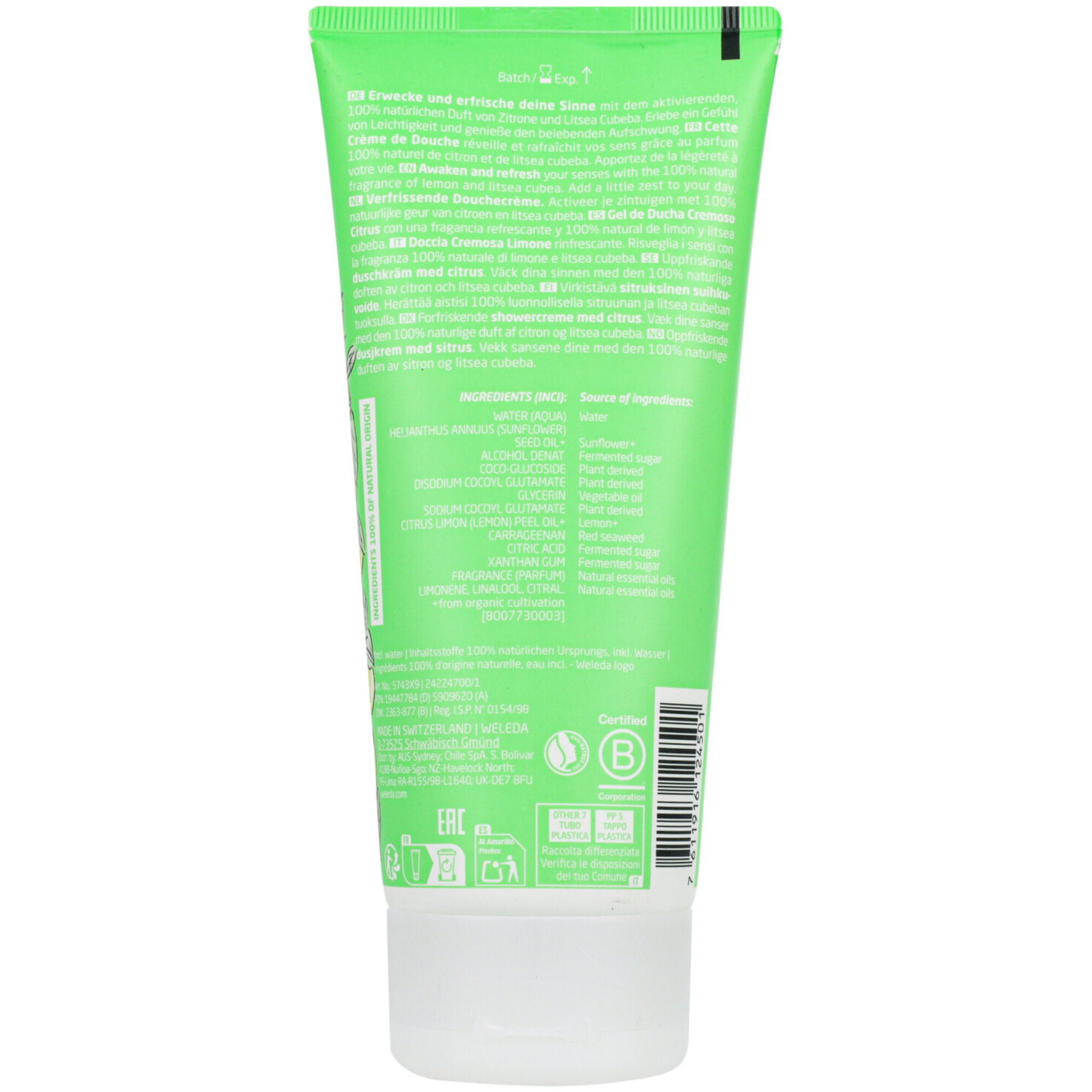 Weleda Refresh Erfrischungsdusche Citrus