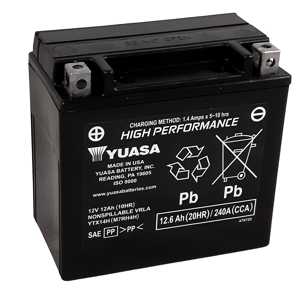 Yuasa - Batterie YTX14H-BS SLA AGM