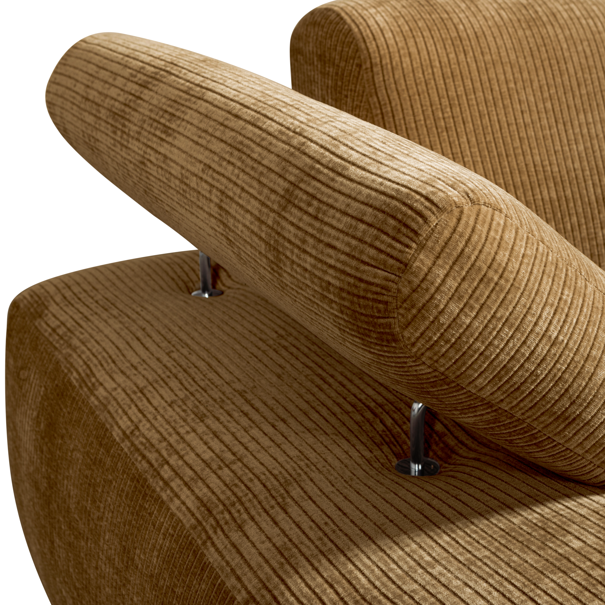 Chaise Longue Mojo Element Mojo Chaise Longue Element Links - Geweven Ribstof - Honinggeel