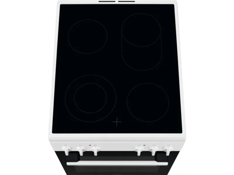 AEG CCB54081BW - Komfur - fritstående - bredde: 50 cm - dybde: 60 cm - højde: 85.8 cm - hvid