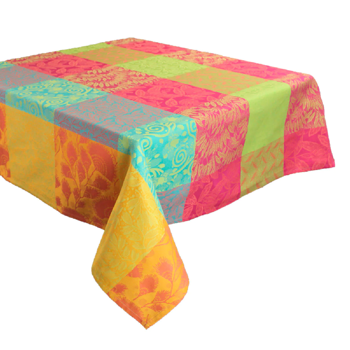 Nappe pur coton multicolore 180x250 Garnier Thiebaut