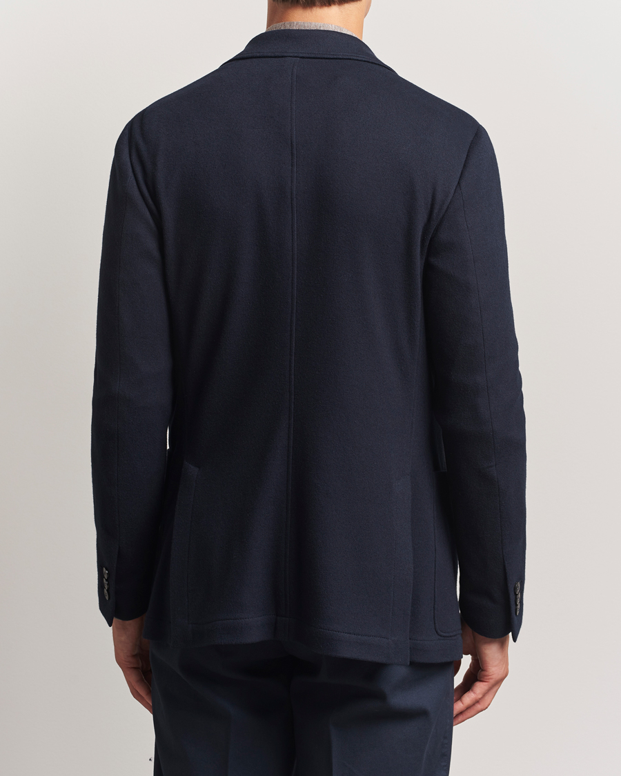 Canali Cotton/Cashmere Jersey Blazer Navy