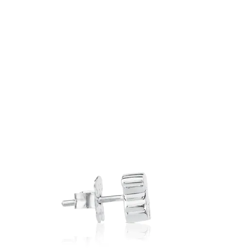 Brincos Sweet Dolls de prata de 0,7 cm