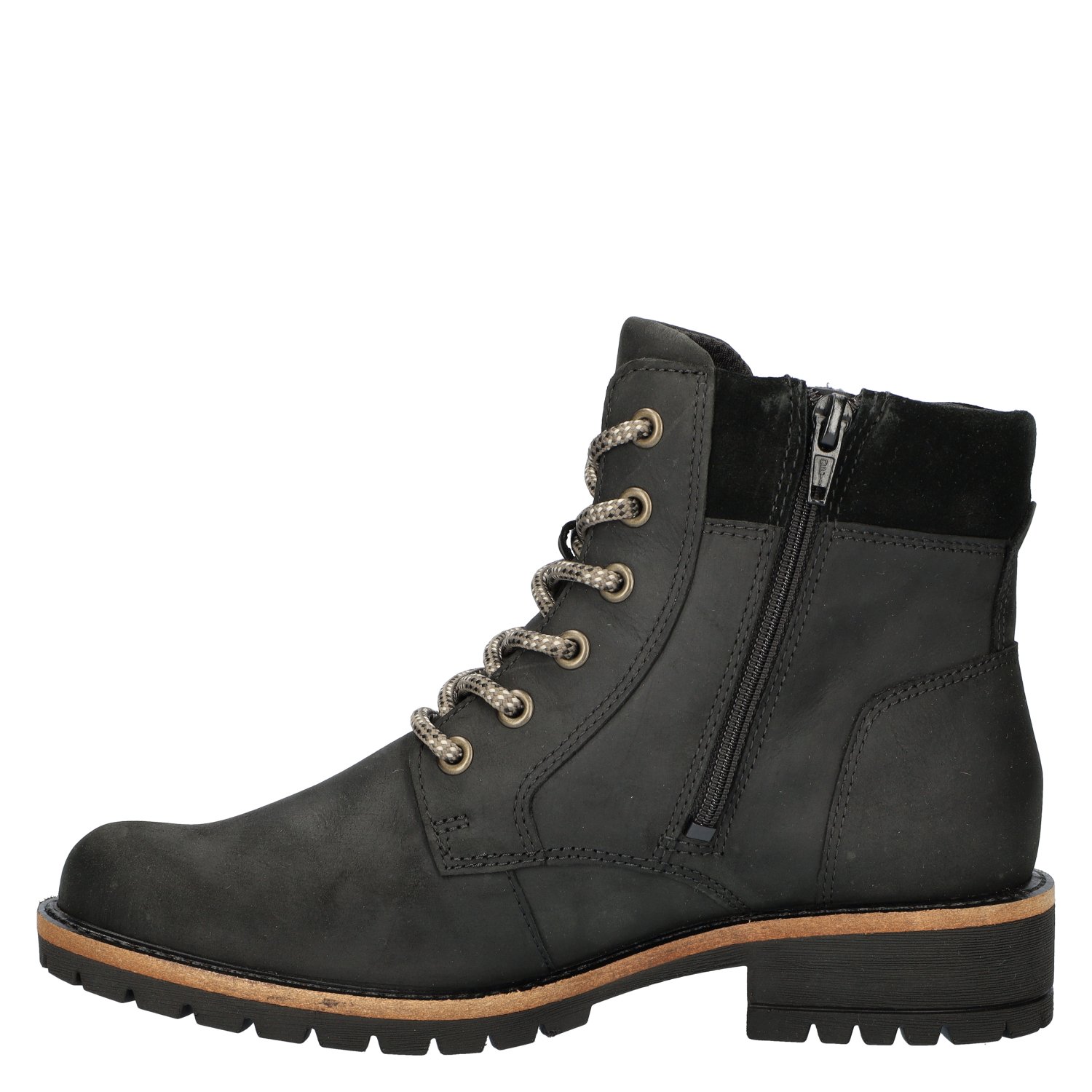 Elaina heren veterboot Ecco Zwart