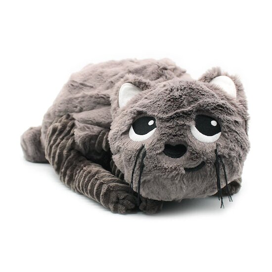 Ptipotos Peluche chat Miaou et son bébé   Gris        32 cm   de               Les Déglingos