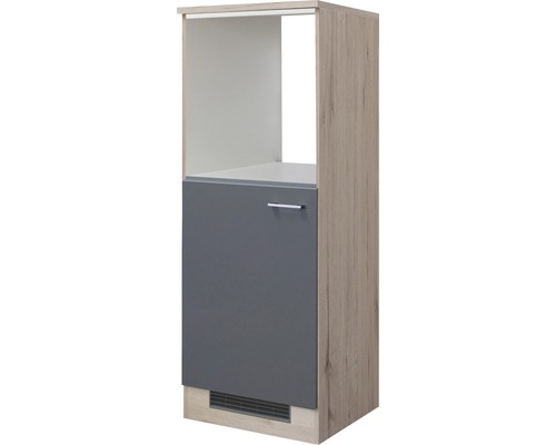 Flex Well oven-/koelkastbehuizing voor 88cm inbouwkoelkast Tiago, BxDxH 60 x 60 x 169 cm, basaltgrijs mat, gedemonteerd, scharnier omkeerbaar (links of rechts te monteren)