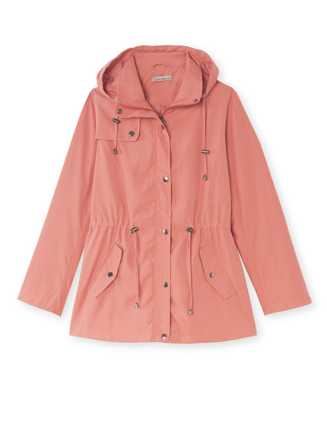 Parka déperlante toucher peau de pêche
