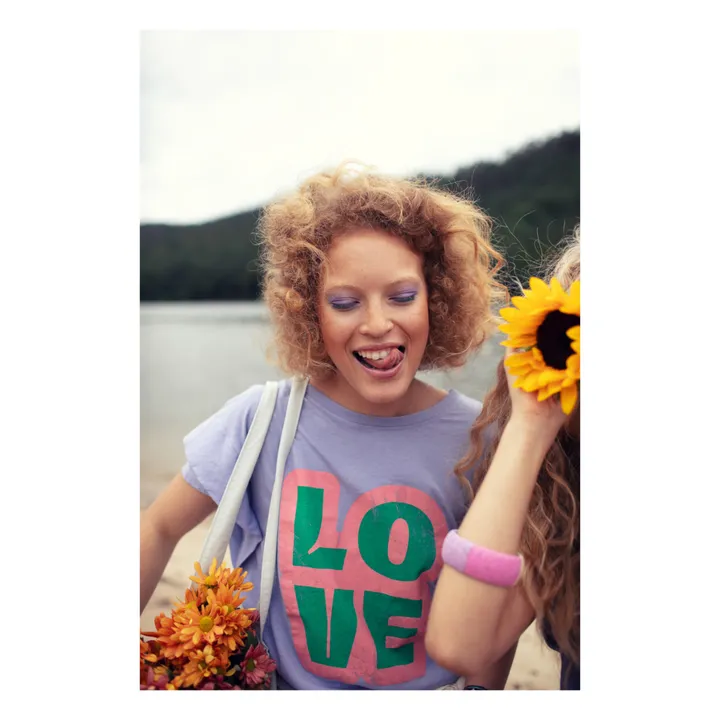 Sisters Department T-shirt Amelie Coton et Lin | Lavande