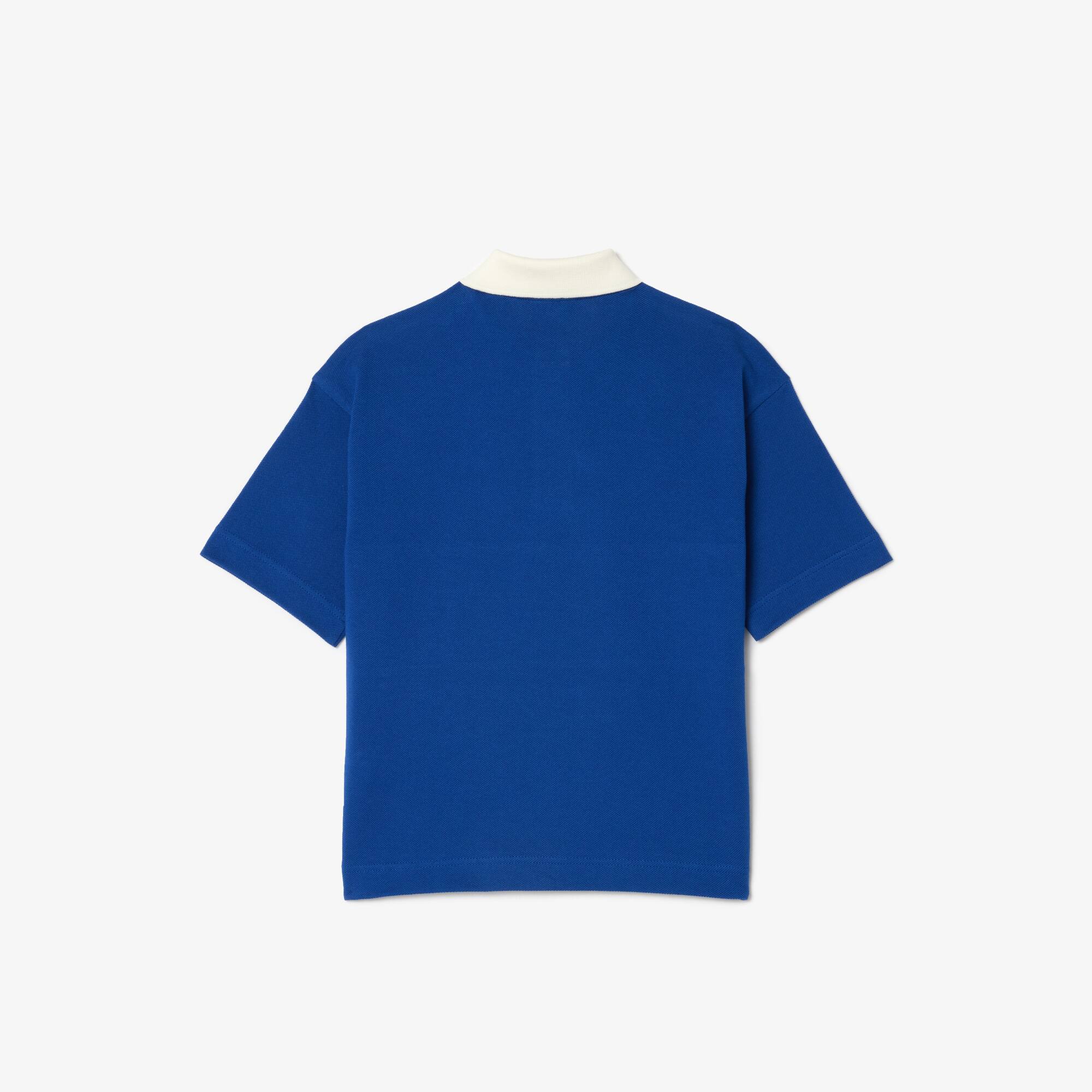 Polo color-block en petit piqué Polos - Bleu - Lacoste - Enfant