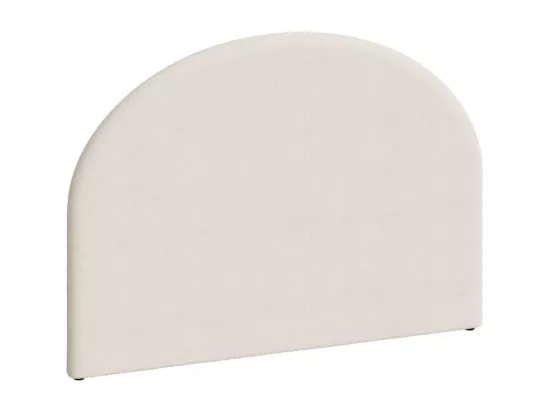 Tête de lit en tissu bouclé beige 160 cm - Eva