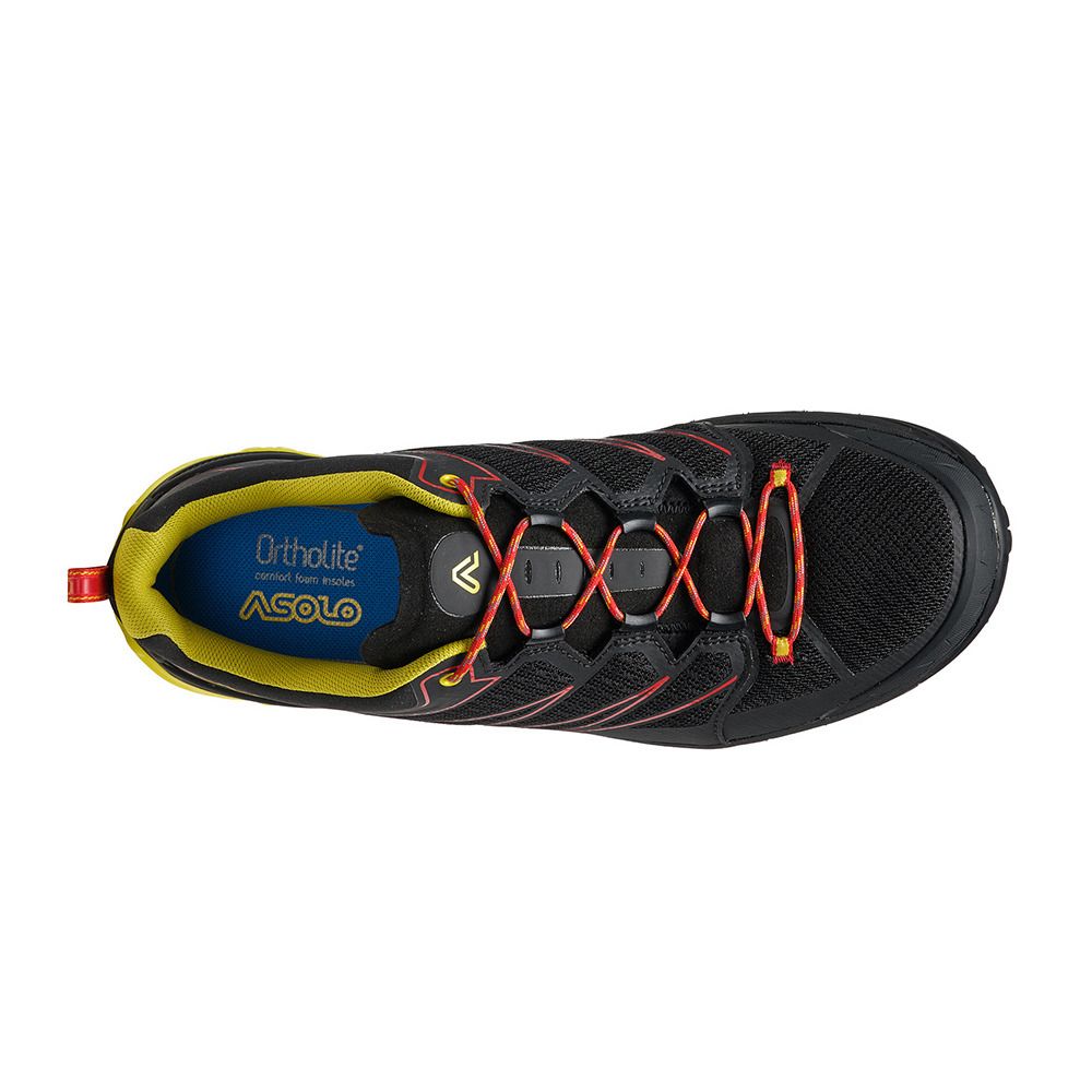 Asolo SOFTROCK - Chaussures trekking Homme black/black/yellow