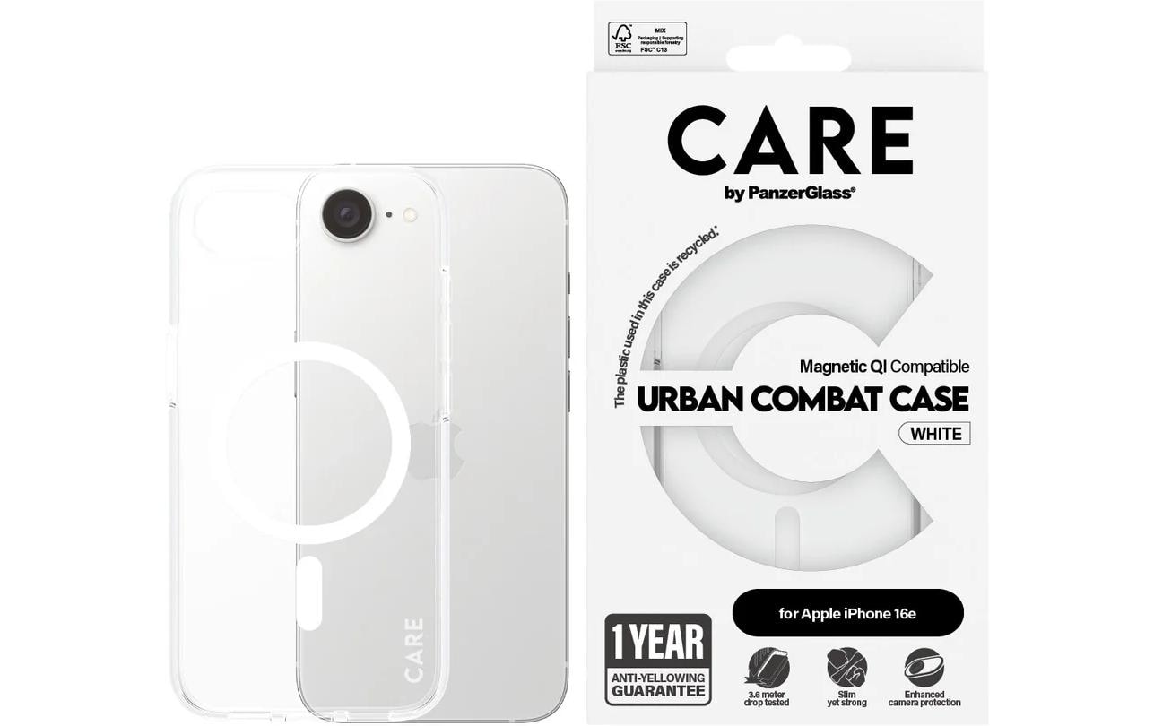 by PanzerGlass Flagship 3-in-1 iPhone 16eSchutz-Paket für iPhone 16e