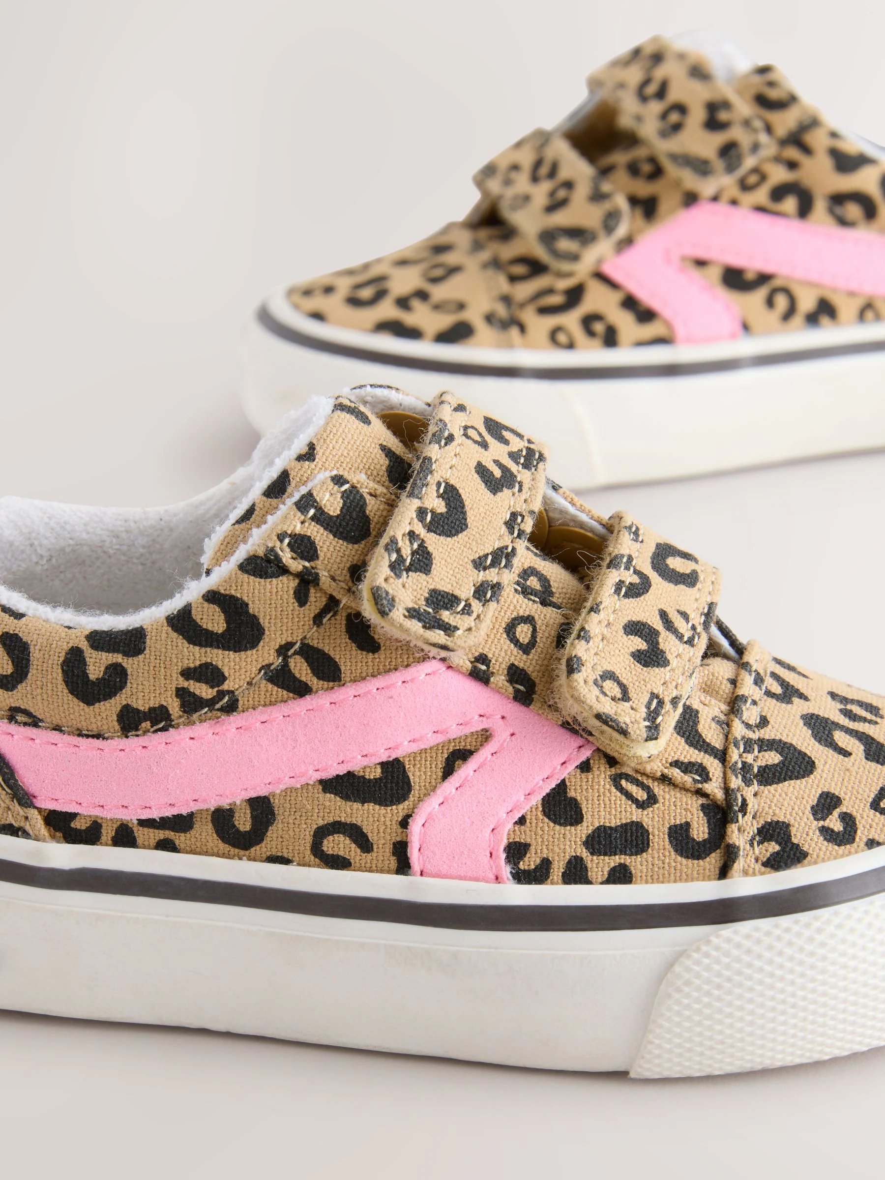 Dierenprint - Sneakers met klittenbandsluiting