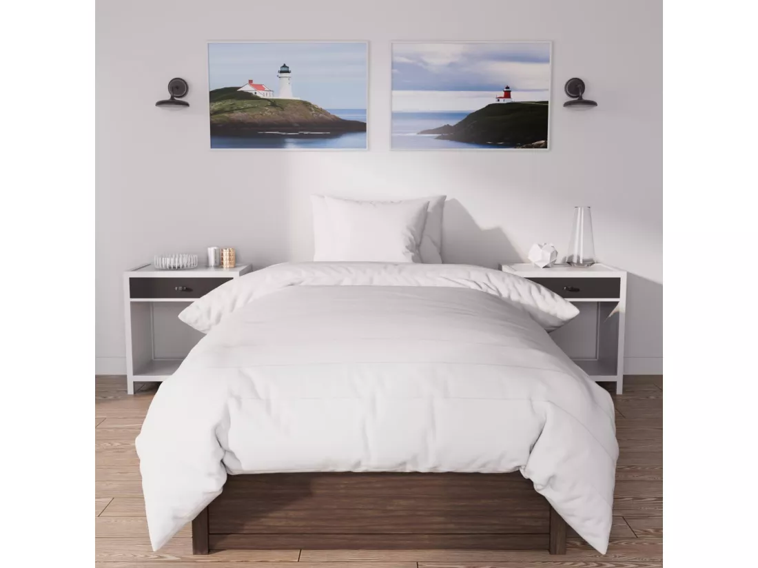 Couette blanche 140X200 cm DOUCEUR, par Soleil d'Ocre