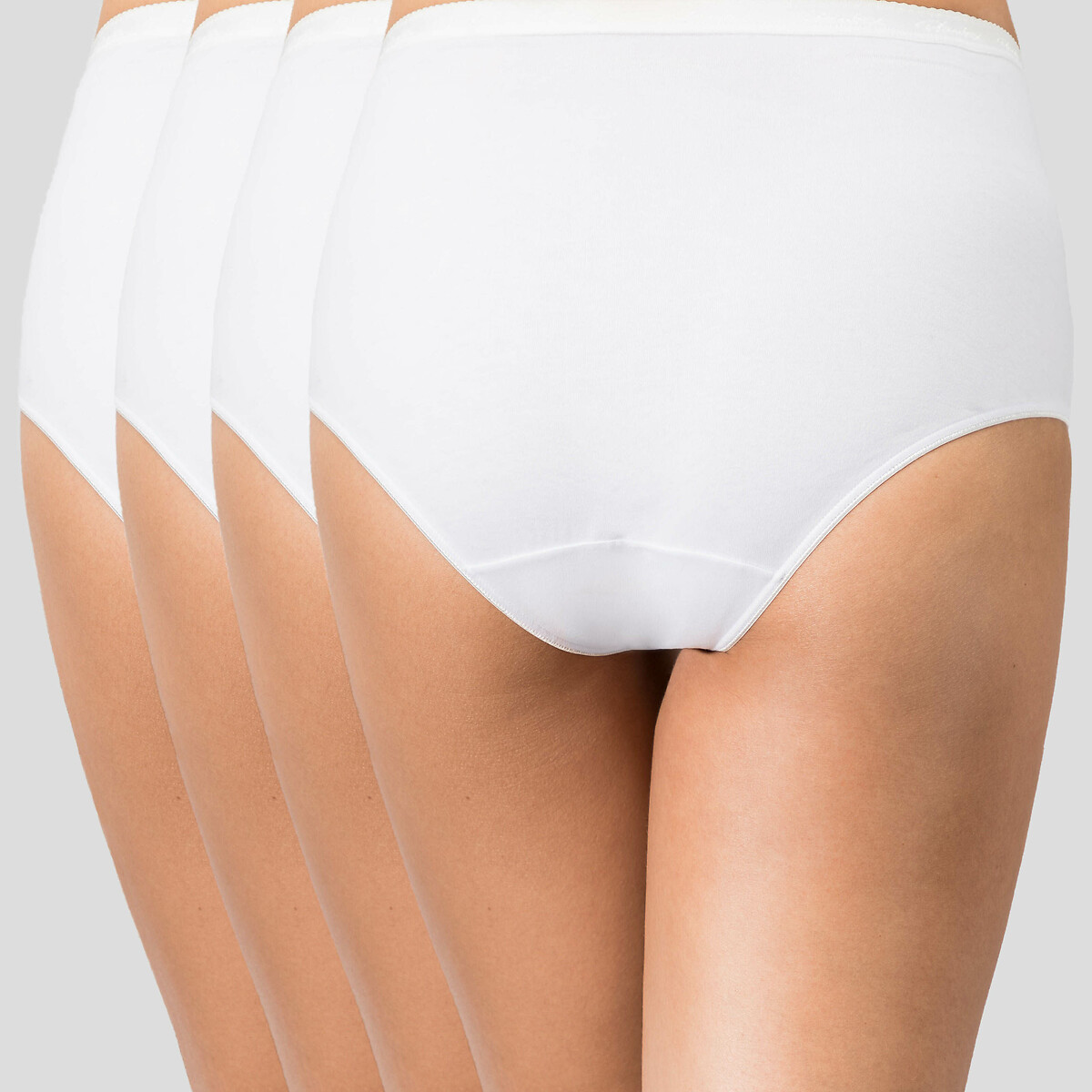 PLAYTEX<br>Conjunto de 4 calcinhas midi em algodão orgânico