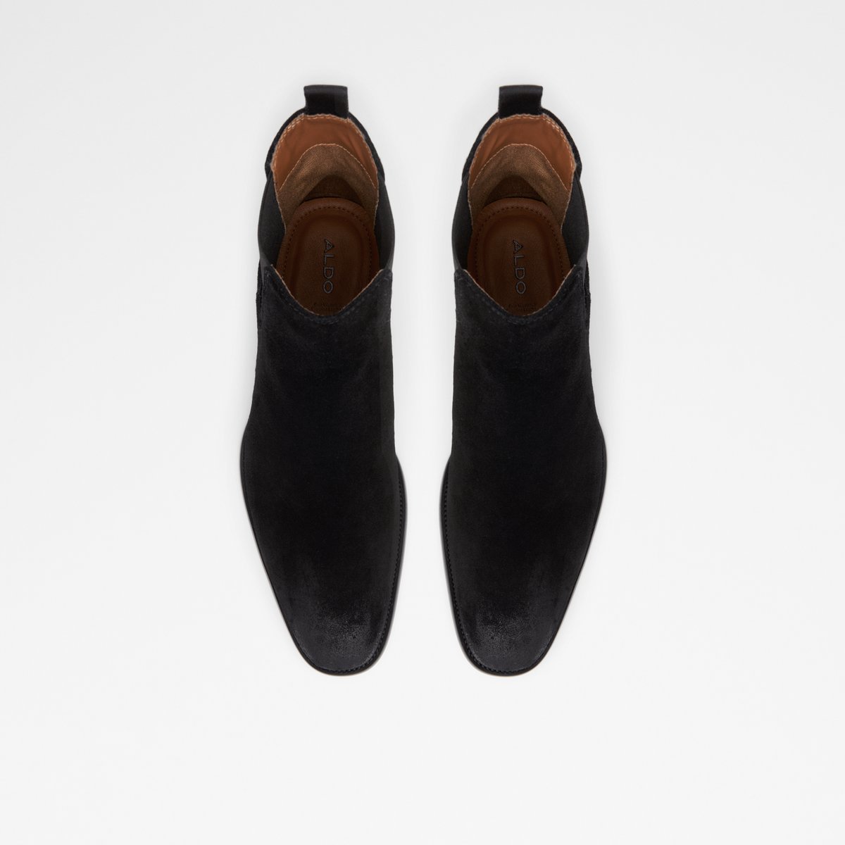 Priawyn Black Leather Suede Men Casual boots