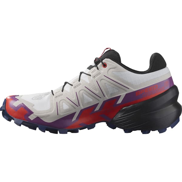 Chaussure trail SALOMON SPEEDCROSS 6 W WHITE/SPARKLING GRAPE/FIERY RED