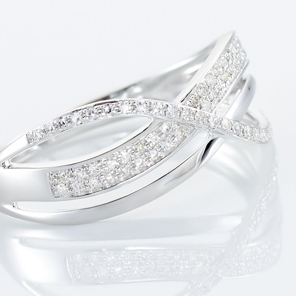 Bague Emilie Or Blanc Diamant