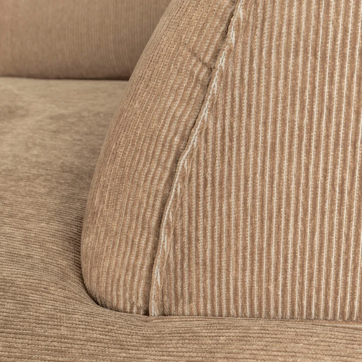 Zuiver - Fat Freddy Rib Ecksofa, links / caramel