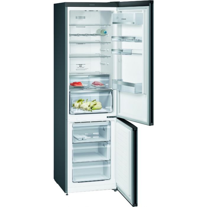 Siemens Kühl-Gefrierkombination iQ300 KG39NEXEA Black Steel