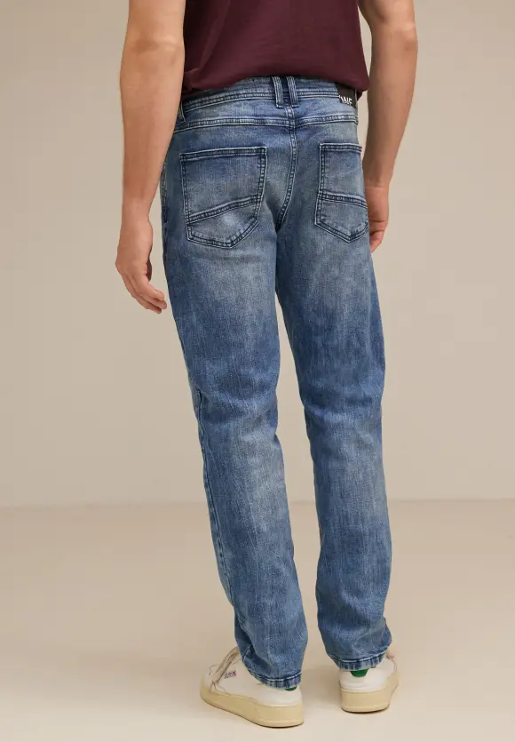 Regular Fit Jeans - indigo blue random wash