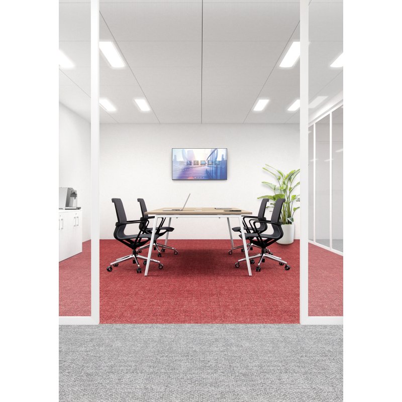 Table de réunion modulable ECLA L 140 x P 126 piétement métal