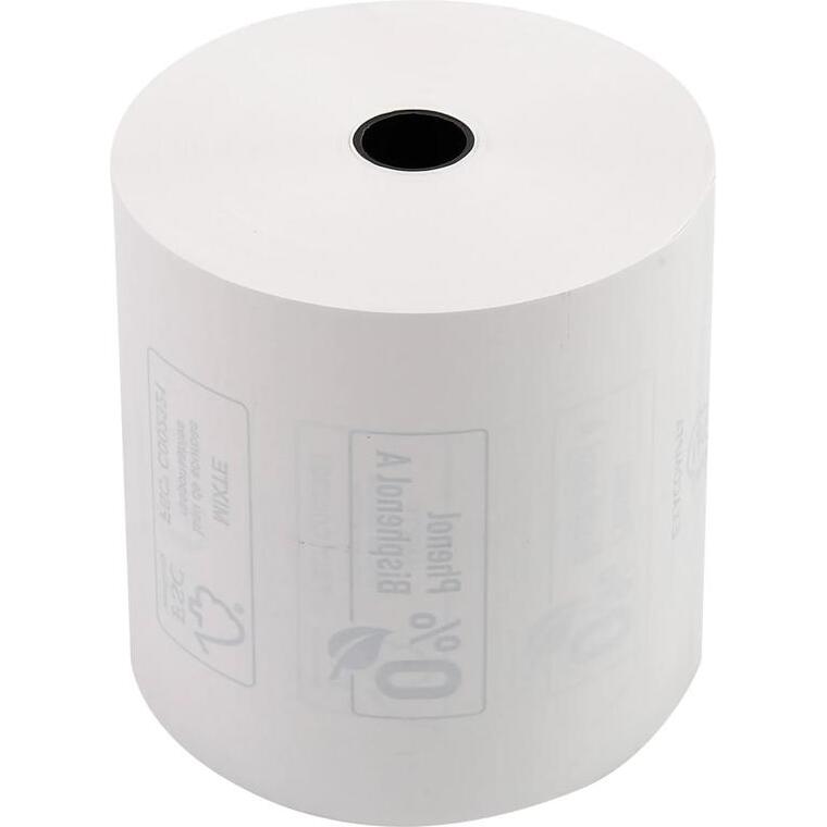 Bobines Caisses, Terminaux bancaires Exacompta 43818E - l 80 mm x L 76 m, Ø 72 mm - 1 pli(s) - paquet de 10