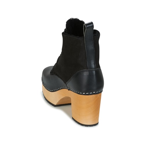 Swedish hasbeens - HIPPIE LACE UP - Noir
