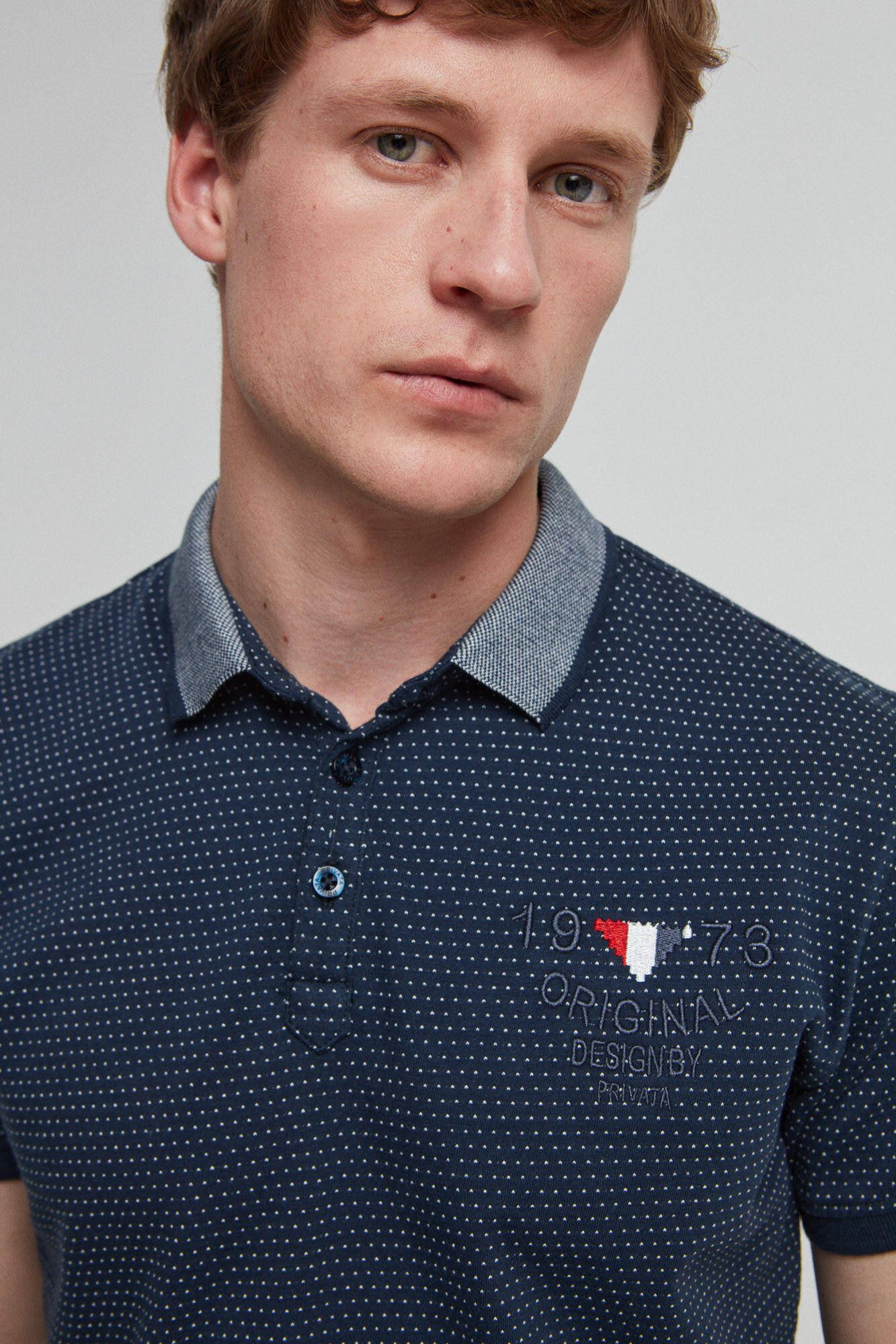 Polo mc original design privado - Azul
