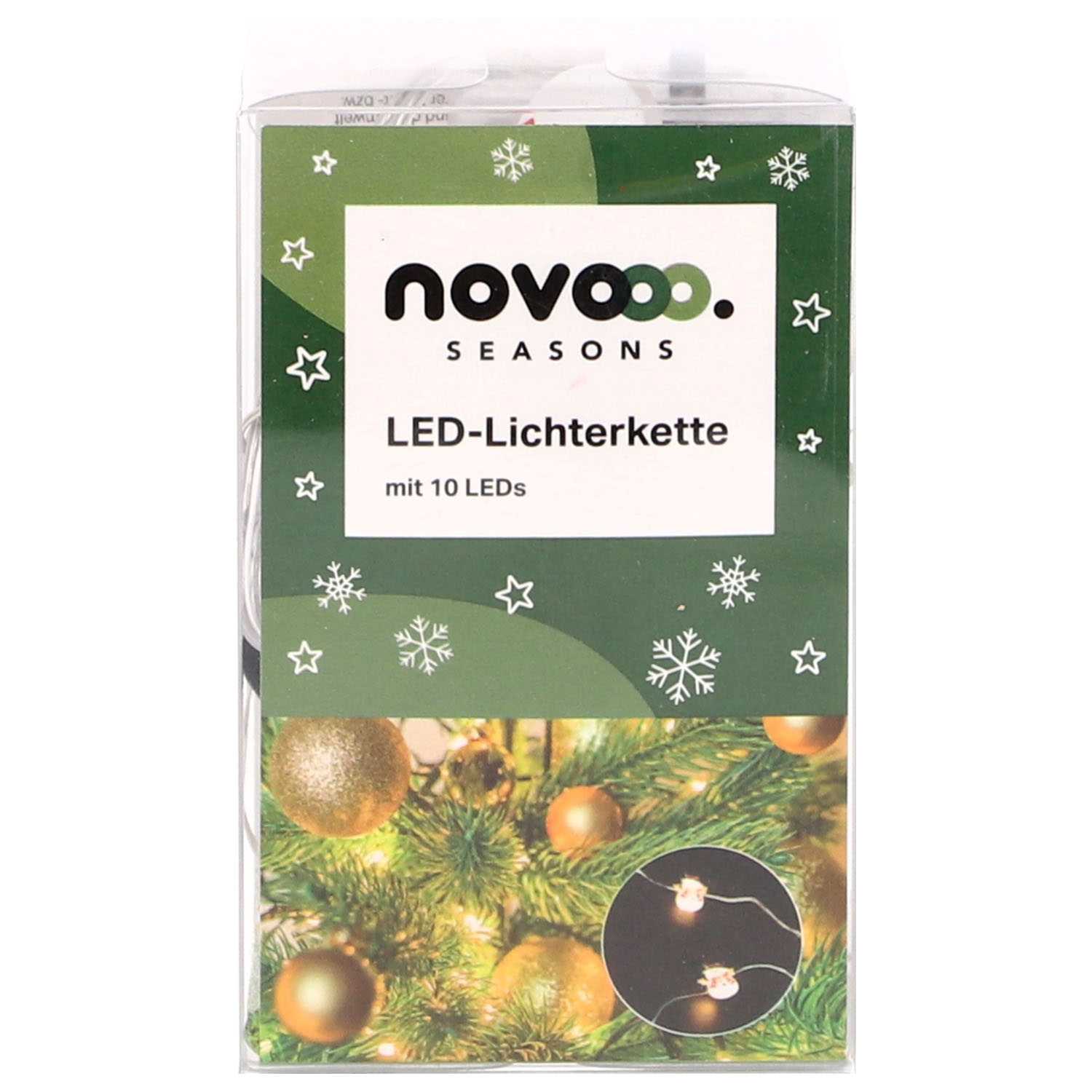 novooo Lichterkette 10LED Acrylfiguren 4f