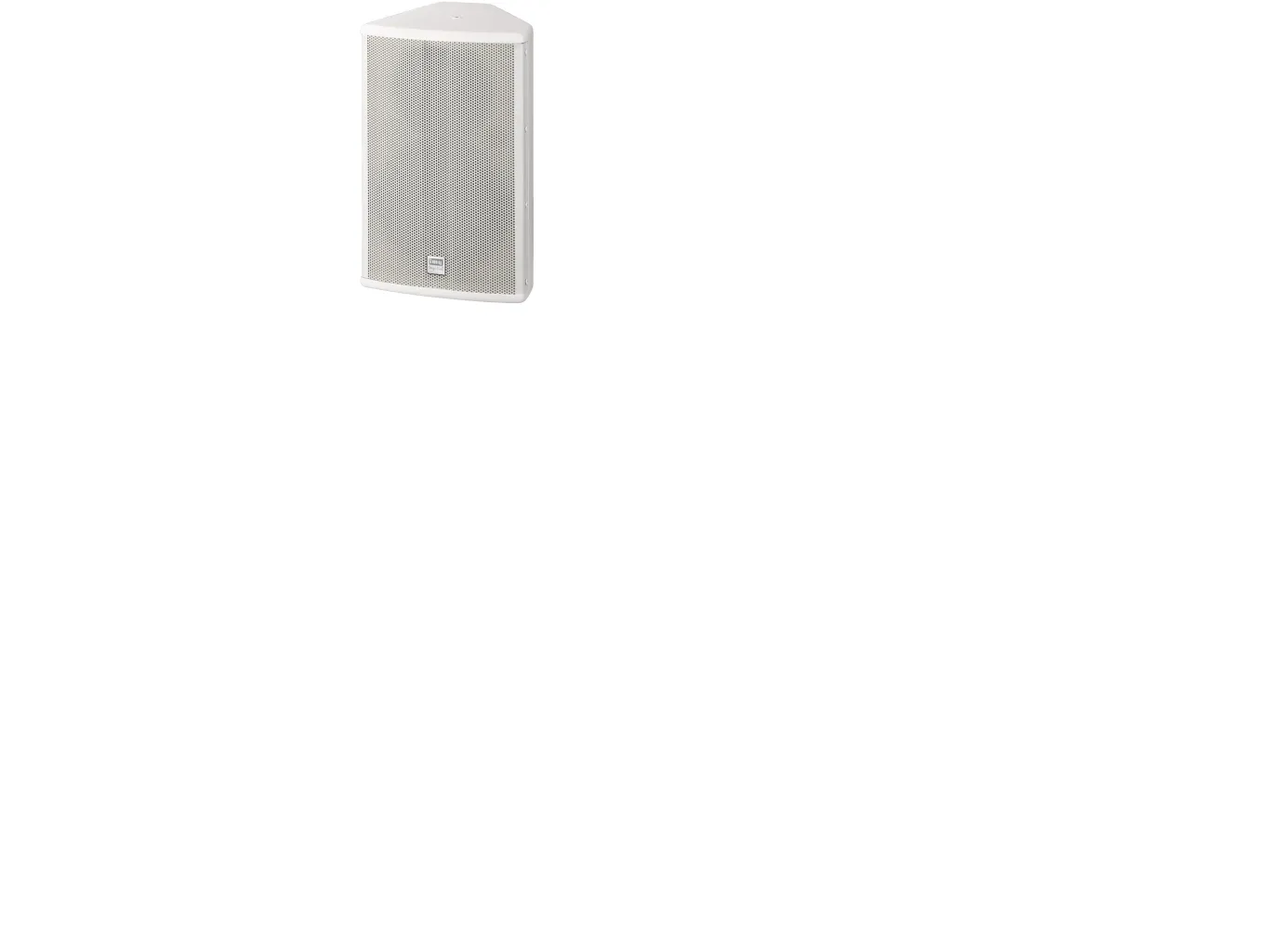 Monacor PAB-308/WS, 2-vejs, Kan monteres i loftet, Gulv, Kan monteres på væggen, Hvid, MDF, Metal, 125 W, 250 W