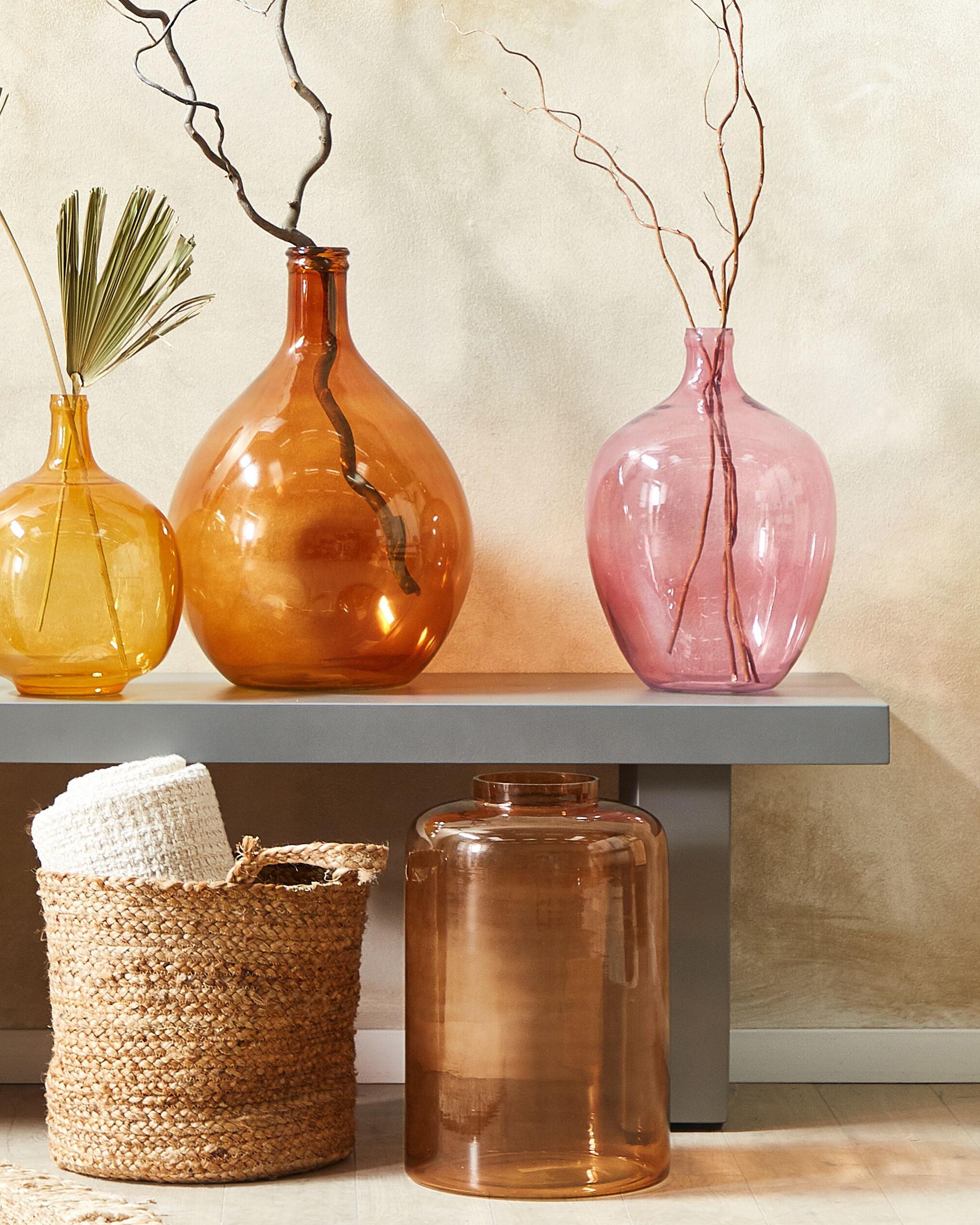 Bloemenvaas ROTI Glas 39 cm Roze