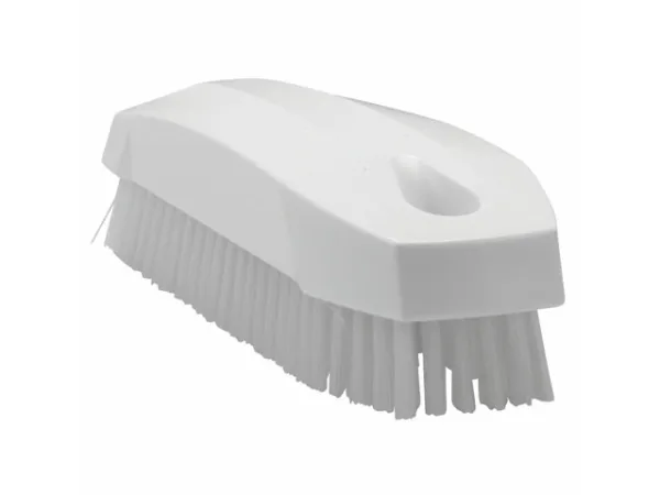 Neglebørste/Håndbørste Vikan stiv L130xB50xH40mm uden greb hvid,stk