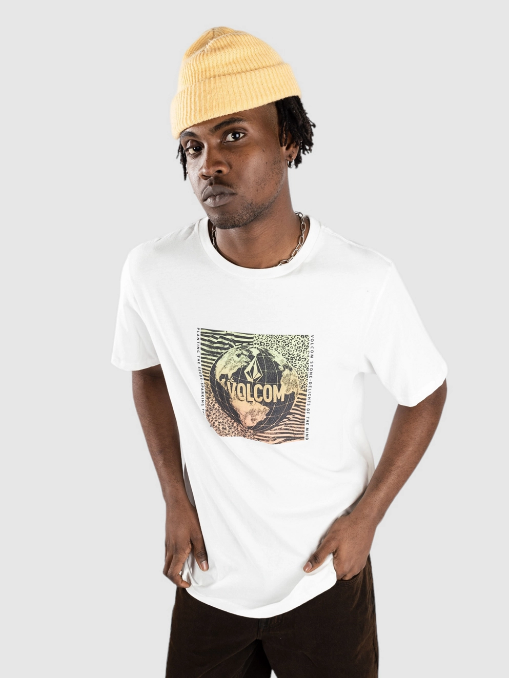 Volcom Earthtrippin Fty T-Shirt off white