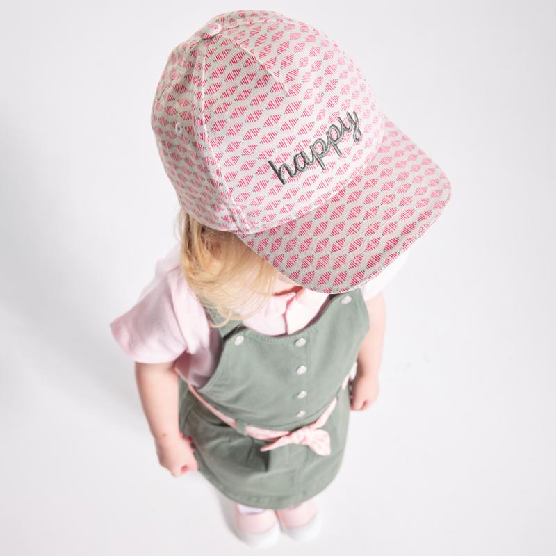 Casquette imprimée fille orange Orange