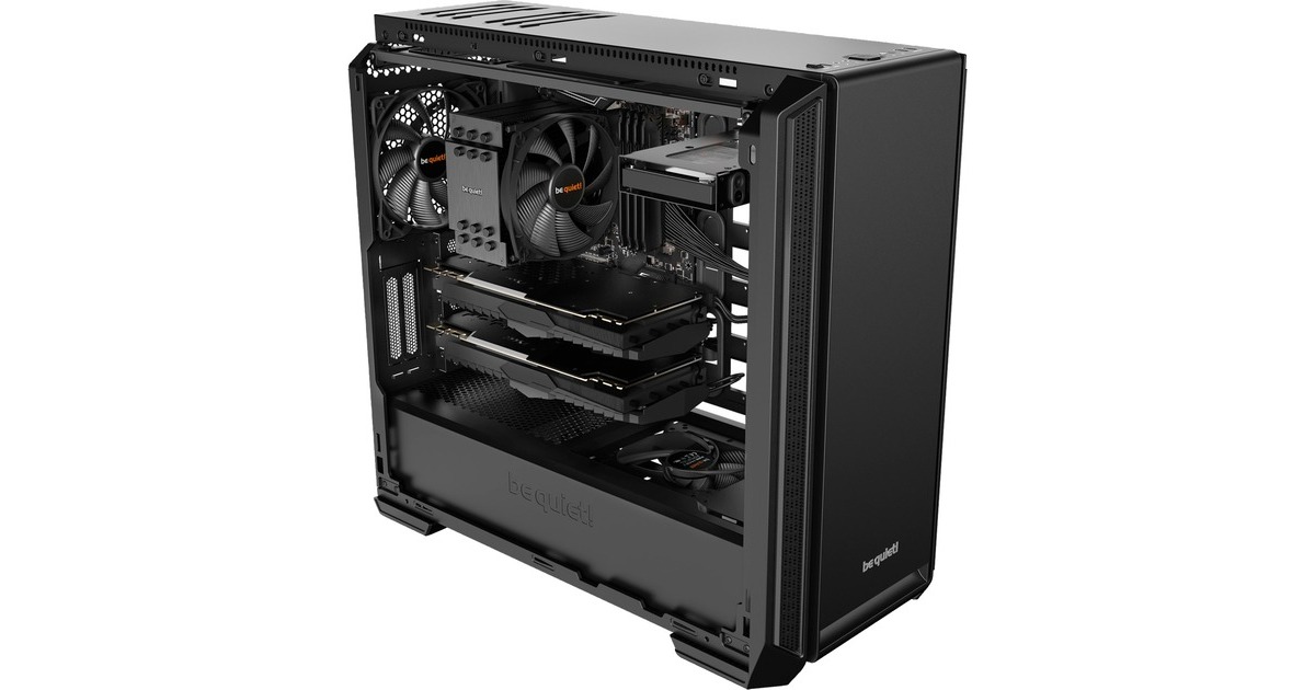 be quiet!SILENT BASE 601 midi tower behuizing  (Zwart | 3x USB-A)