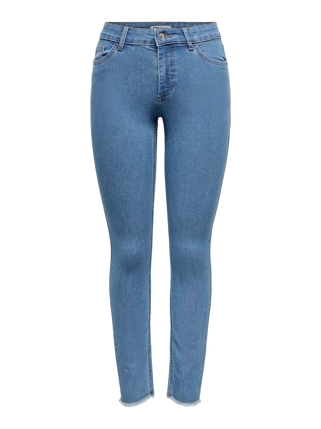 ONLHUSH Mittlere Taille Skinny Fit Jeans Light Medium Blue Denim