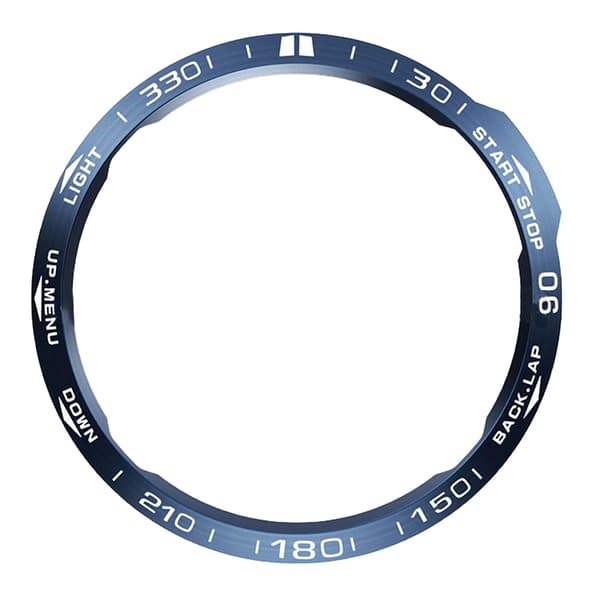 INF Blå ramme - Hvit skrift for Garmin Fenix 6x