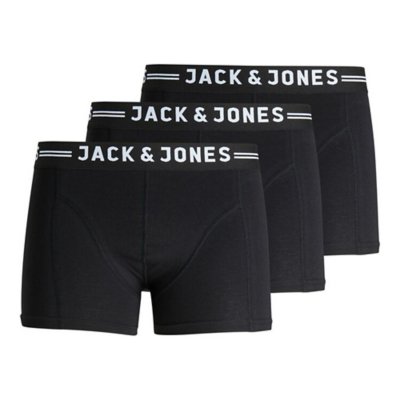 Boxer homme Sense Trunks 3-Pack NOIR JACK JONES