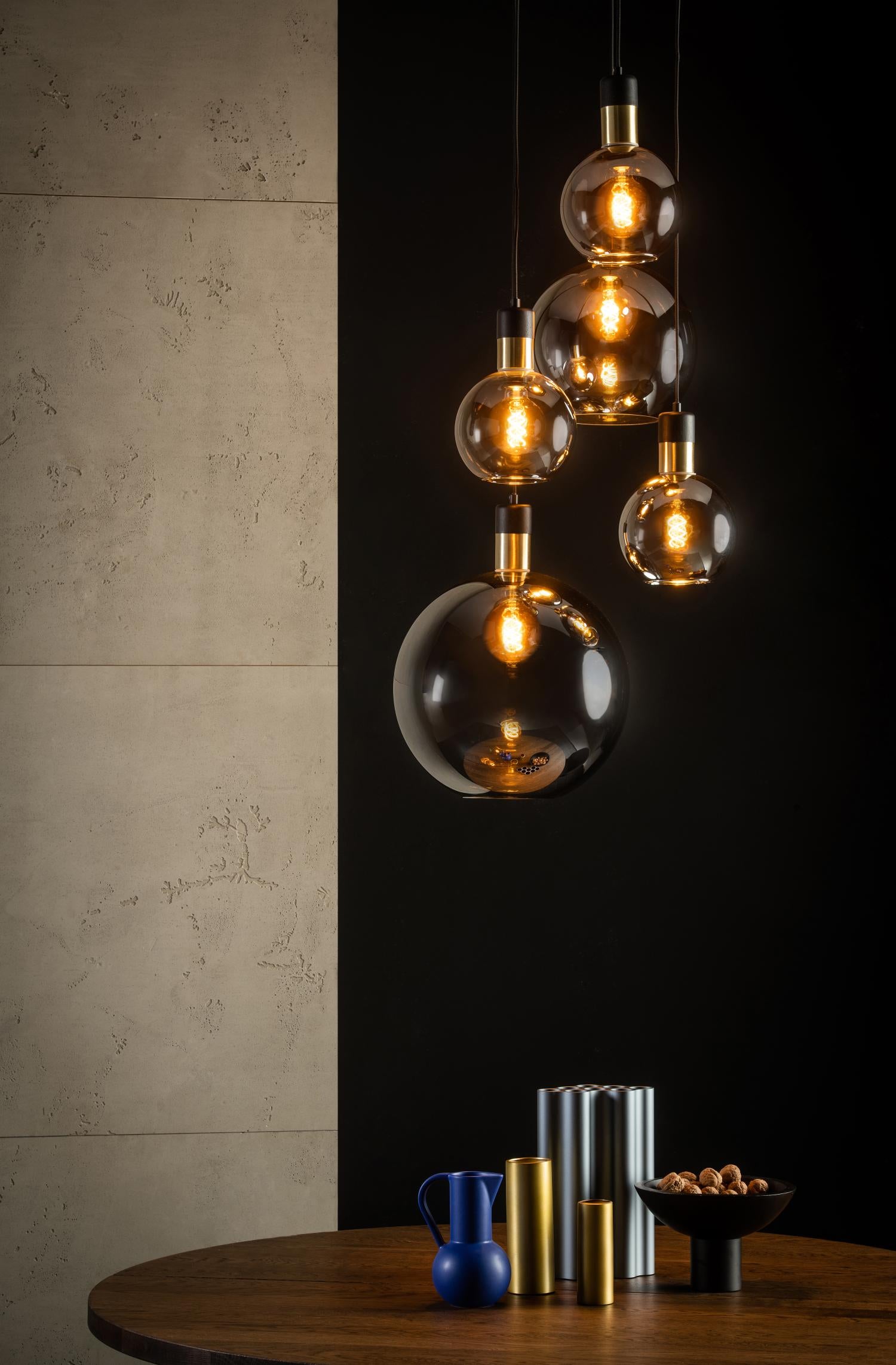 Julius 5 cluster hanglamp fumé