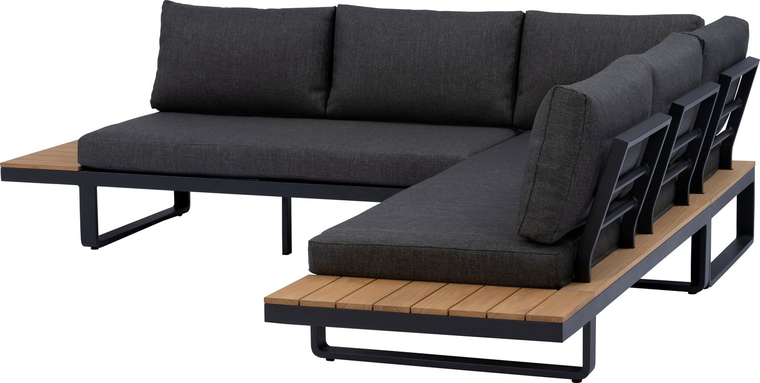 Intratuin 4-zits loungeset Bodhi antraciet