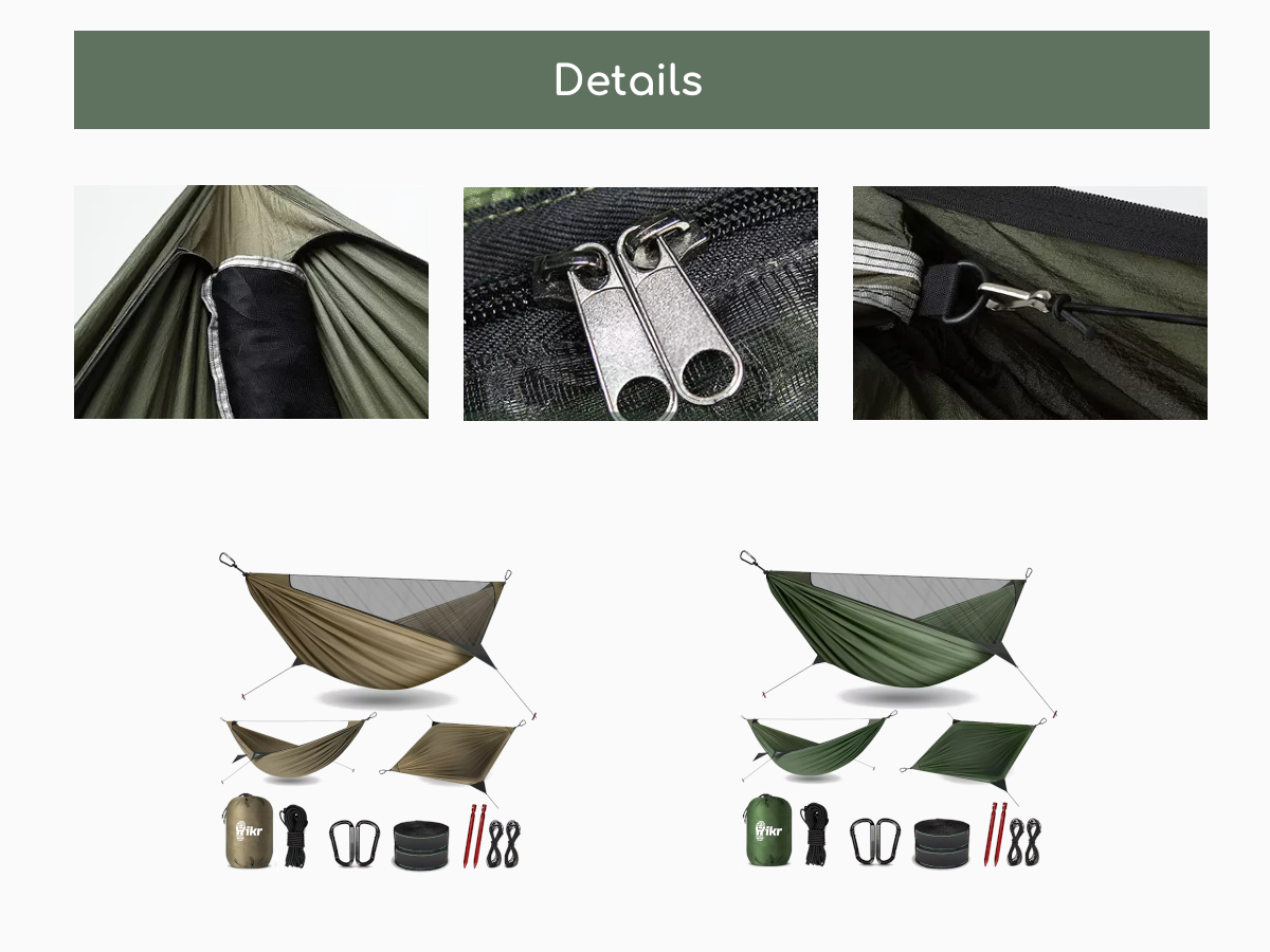 Hikr 2 persoons hangmat - Green