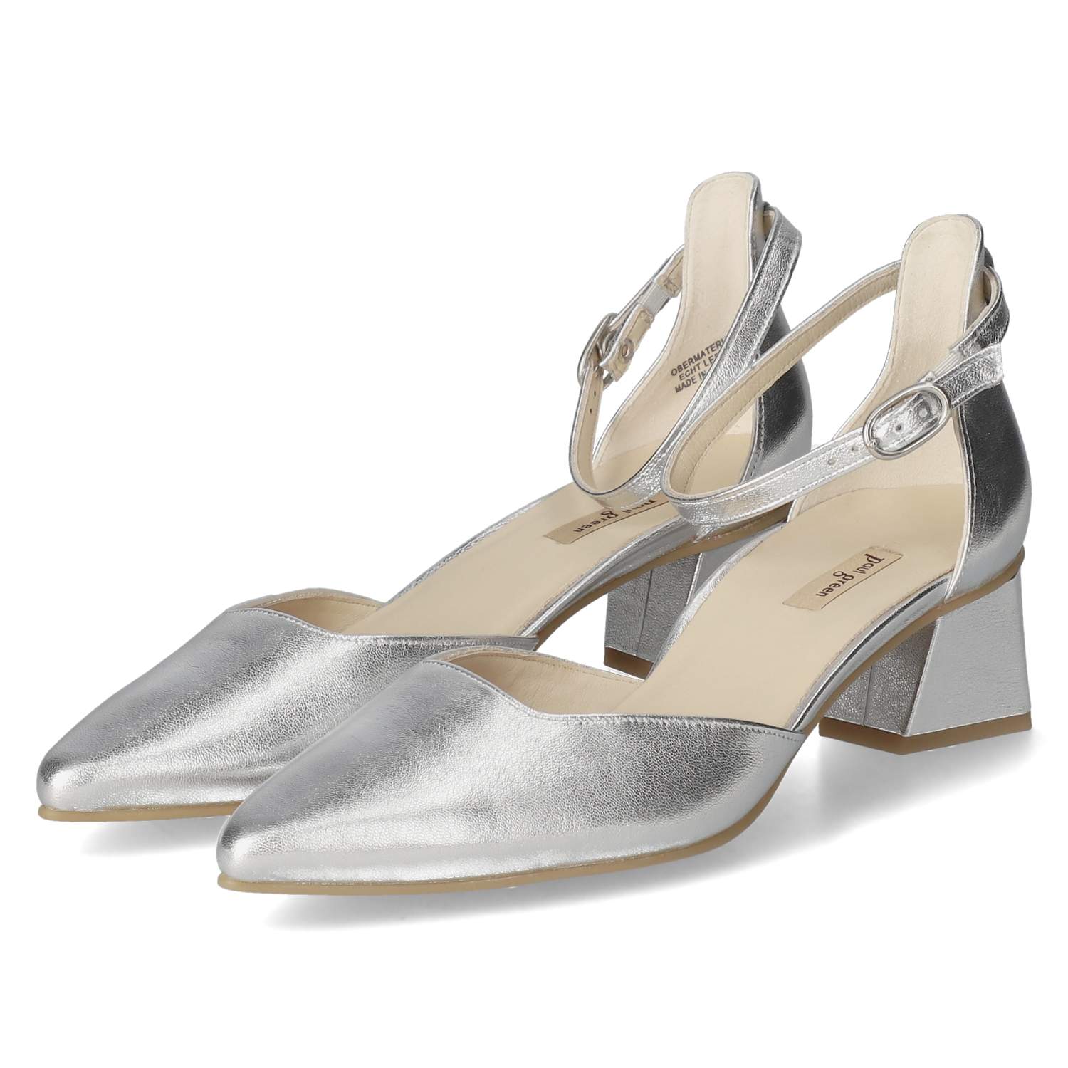 Paul Green Riemchenpumps  - silber